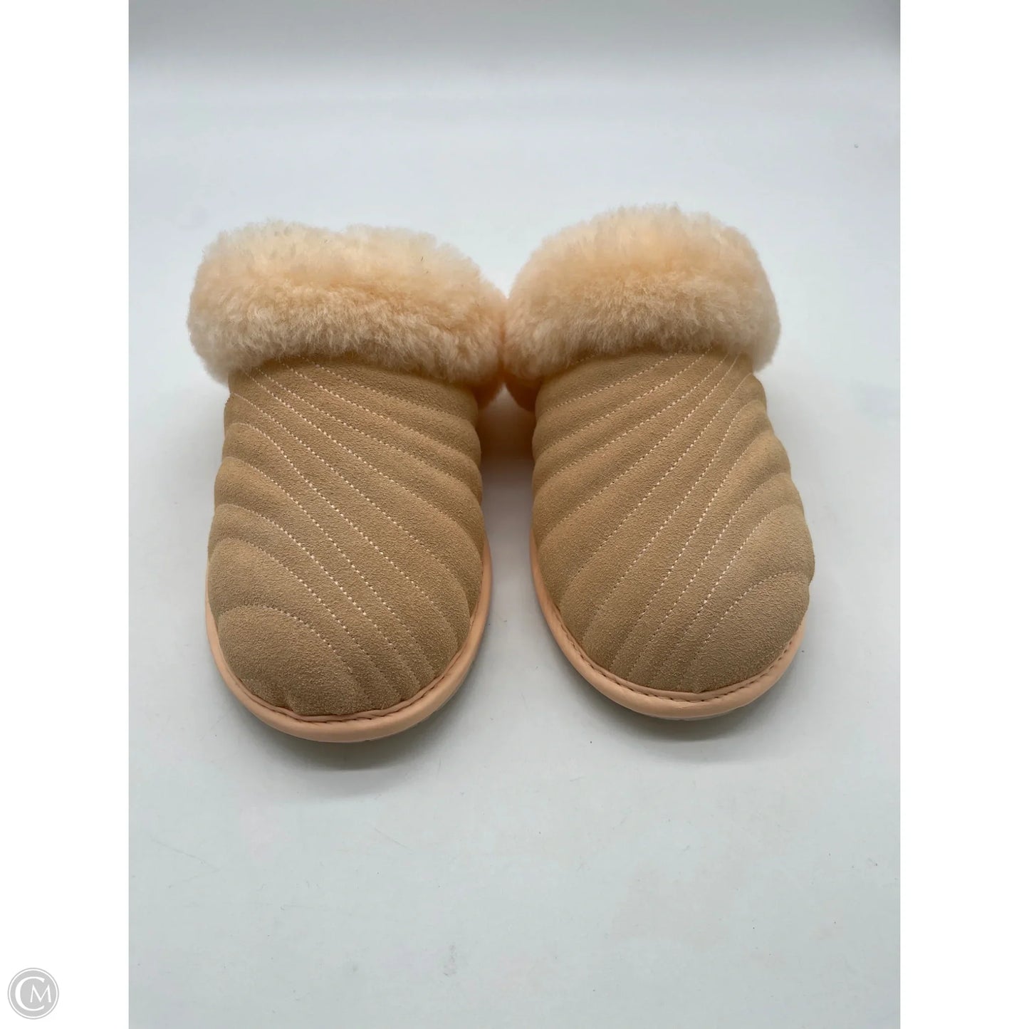 Slippers Designer By Ugg In Orange, Size: 6
