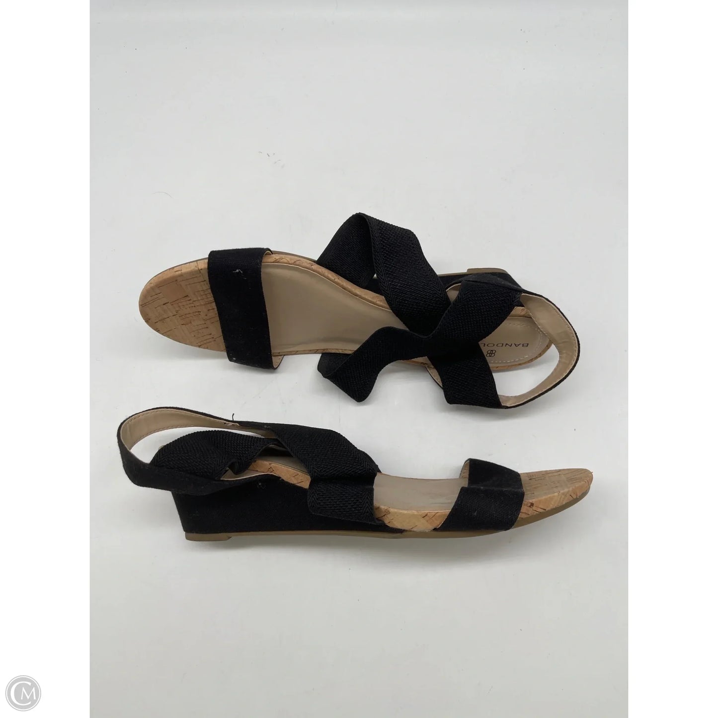 Sandals Heels Wedge By Bandolino In Black, Size: 9