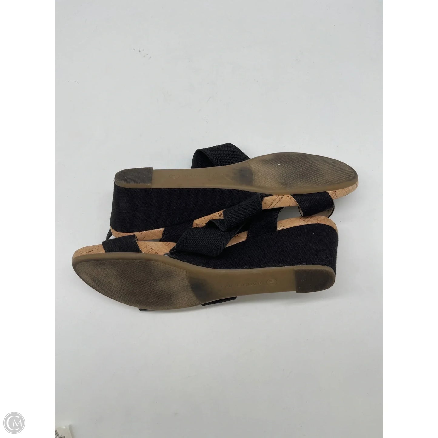 Sandals Heels Wedge By Bandolino In Black, Size: 9