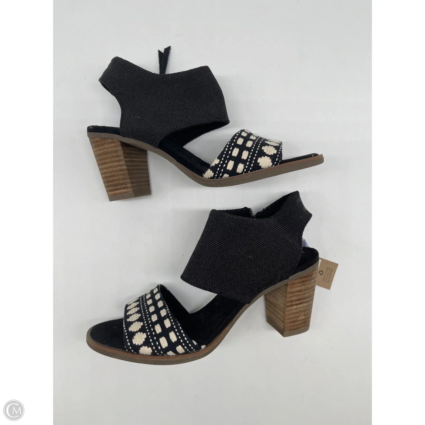 Sandals Heels Block By Toms In Black, Size: 7