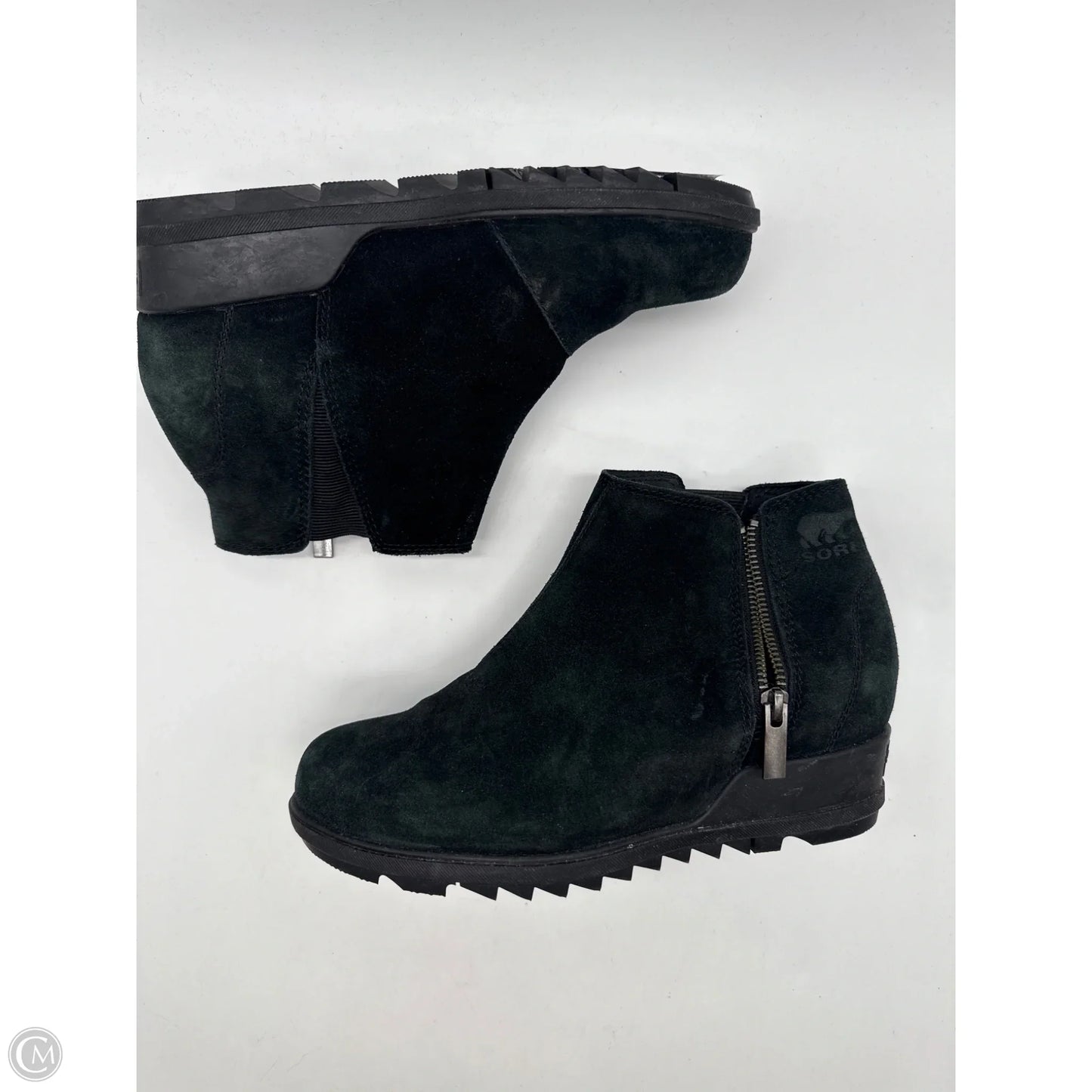 Boots Ankle Heels By Sorel In Black, Size: 8