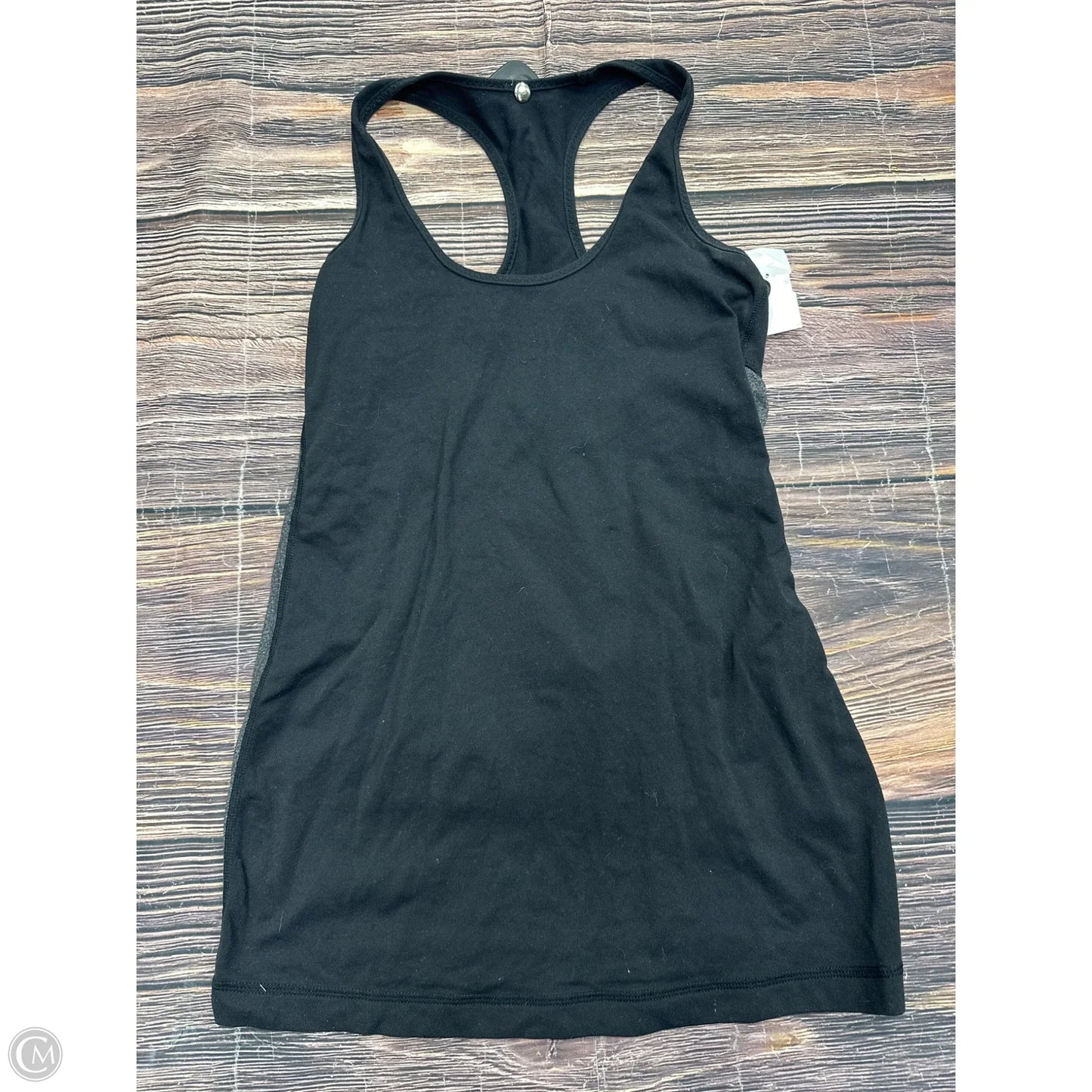 Athletic Top Short Sleeve By Lululemon In Black, Size: S
