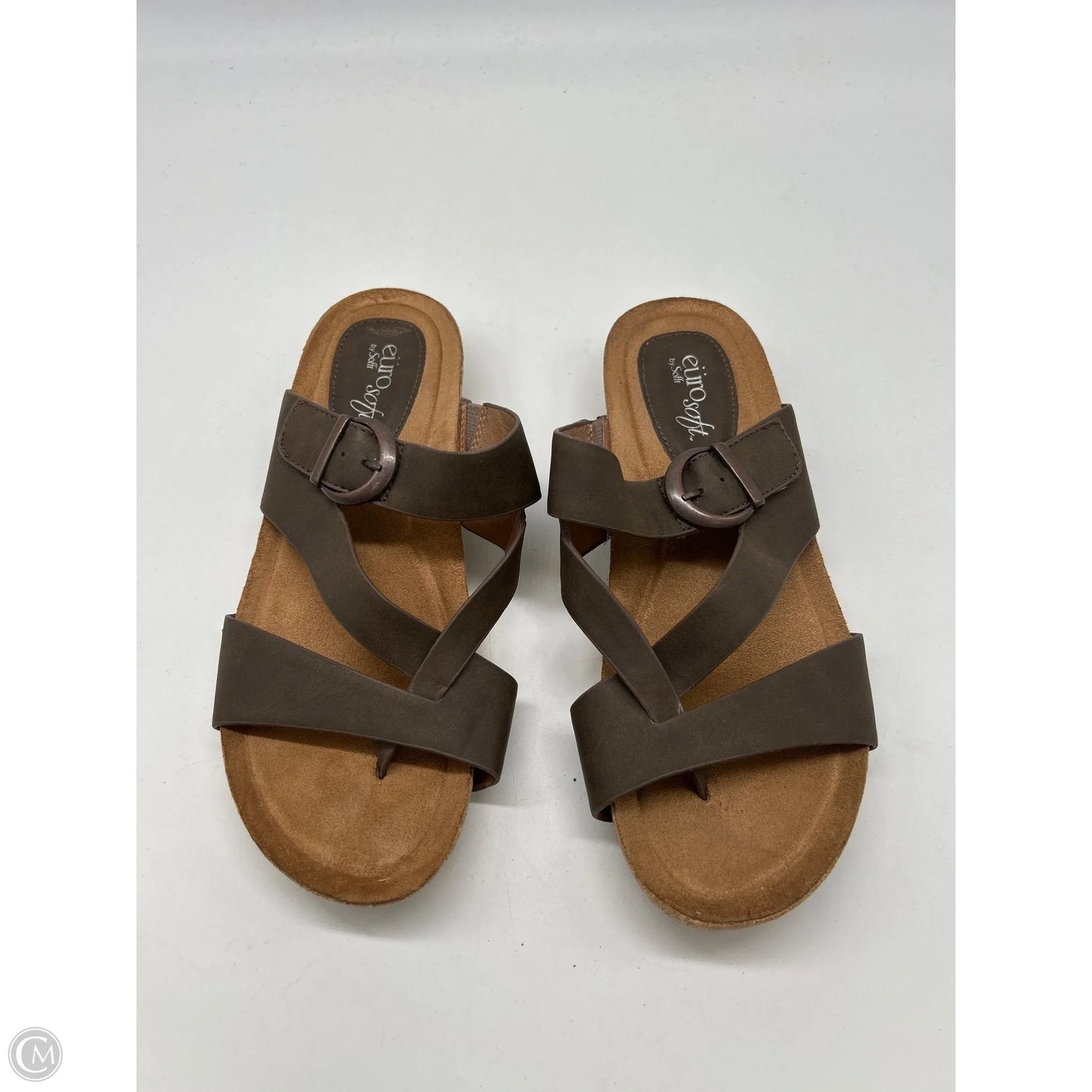 Sandals Flats By Sofft In Brown, Size: 8