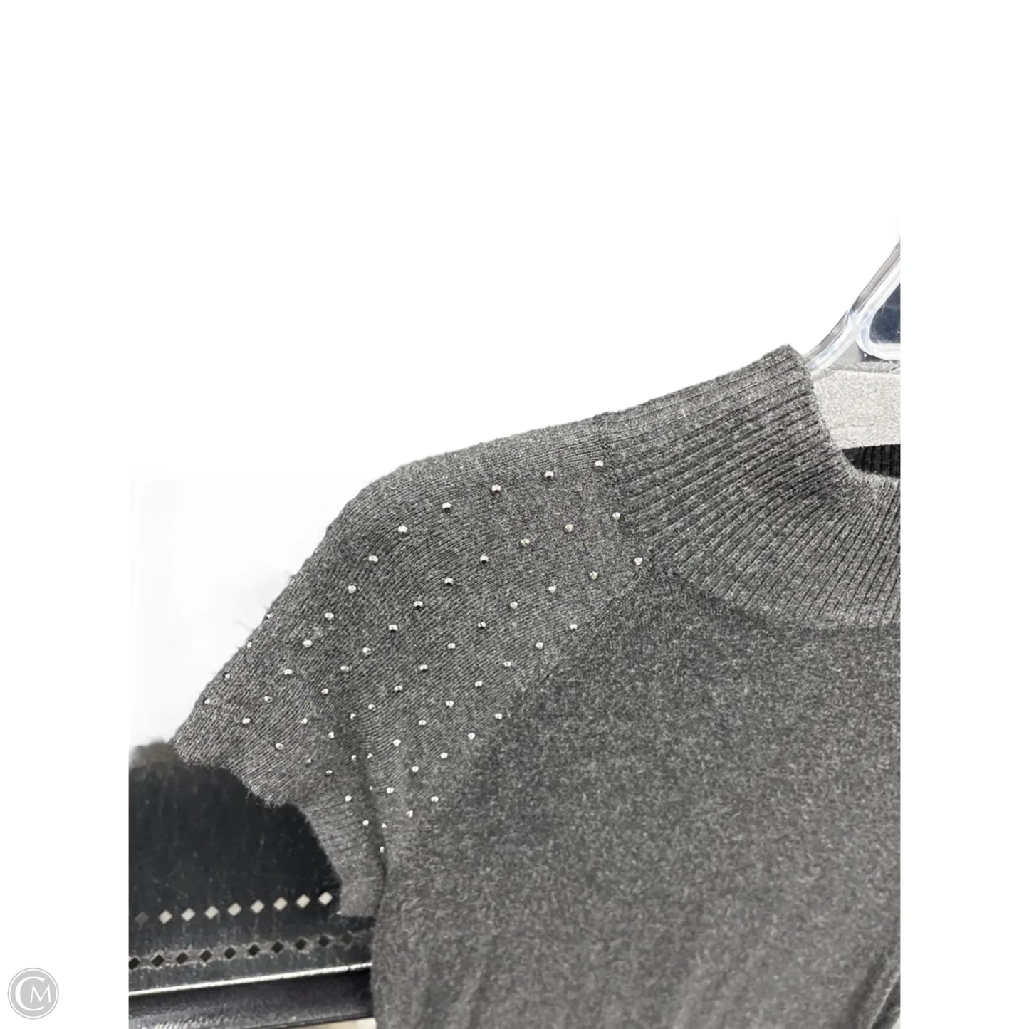 Dress Sweater By Apt 9 In Grey, Size: M