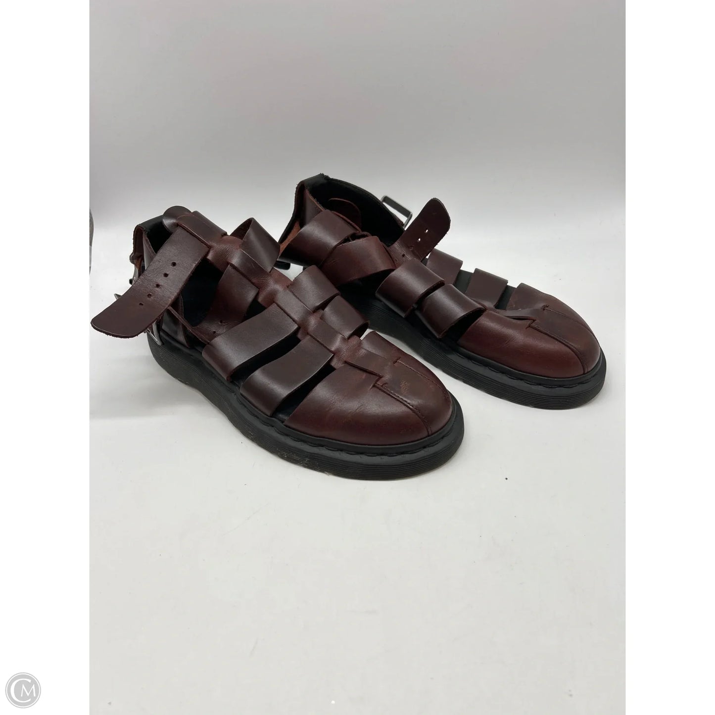 Sandals Flats By Dr Martens In Brown, Size: 9