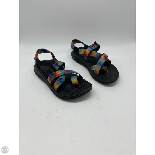 Sandals Flats By Chacos In Rainbow Print, Size: 7