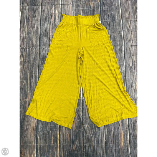 Pants Wide Leg By Free People In Yellow, Size: M