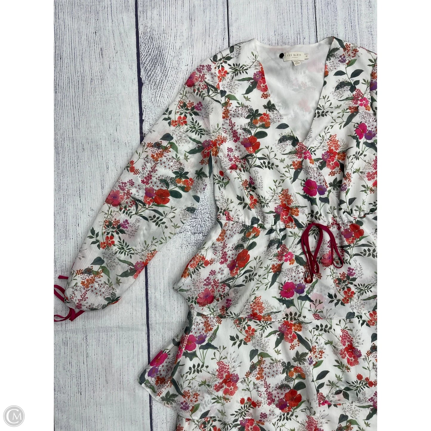 Dress Casual Maxi By Ted Baker In Floral Print, Size: 4