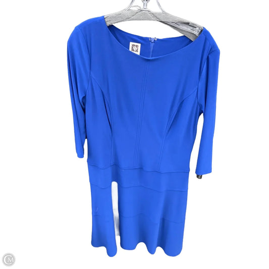 Dress Casual Midi By Anne Klein In Blue, Size: 12