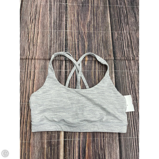 Athletic Bra By Lululemon In Grey, Size: 8