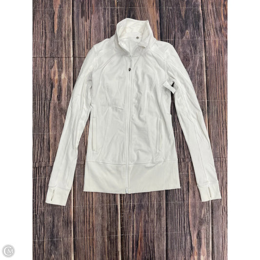 Athletic Jacket By Lululemon In White, Size: 6