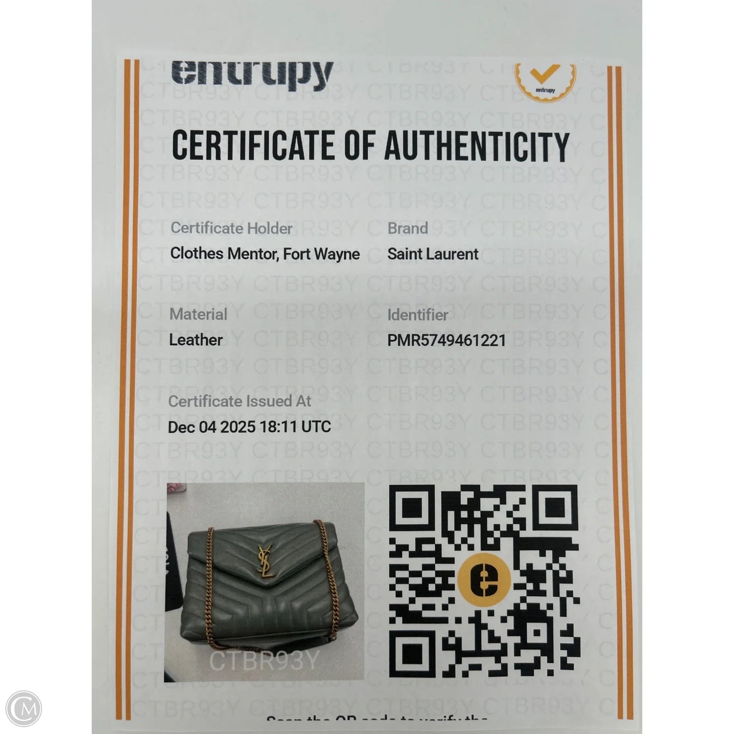 Handbag Luxury Designer By Yves Saint Laurent, Size: Large