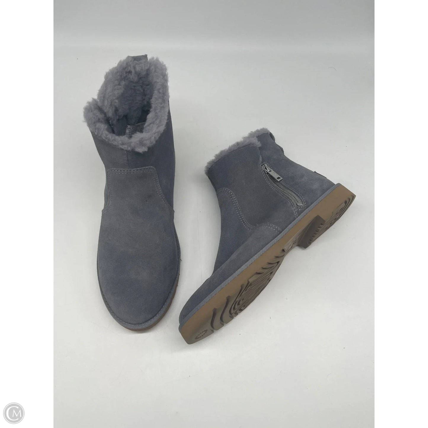Boots Designer By Ugg In Grey, Size: 8
