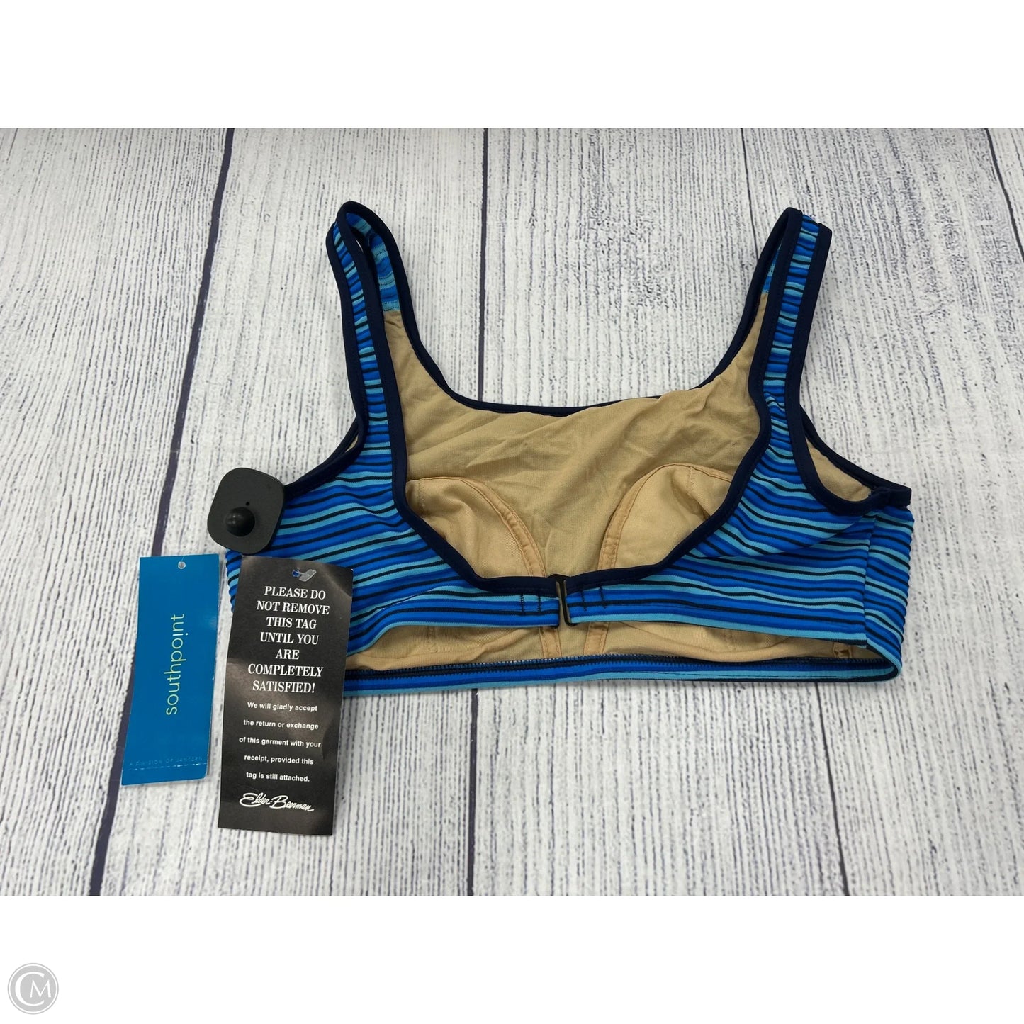 Swimsuit Top By Clothes Mentor In Blue, Size: Xl