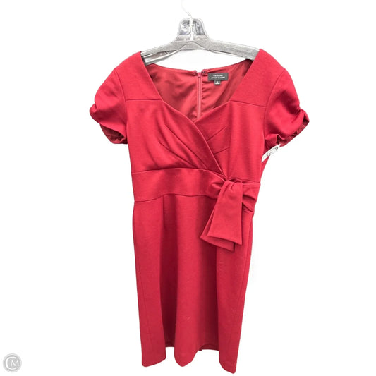 Dress Work By Tahari By Arthur Levine In Red, Size: 4