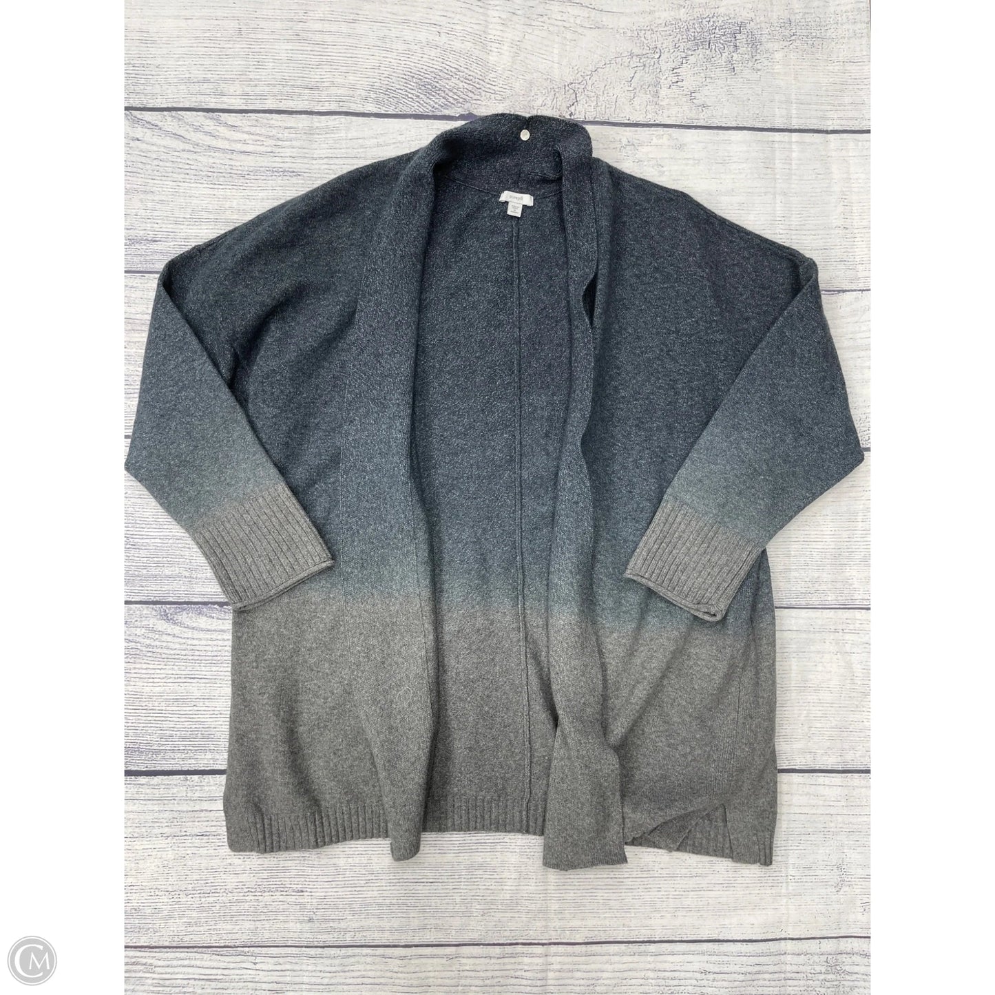 Cardigan By Pure Jill In Blue, Size: 2x