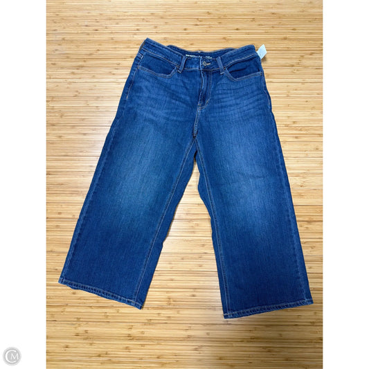 Jeans Wide Leg By Old Navy In Blue Denim, Size: 8p