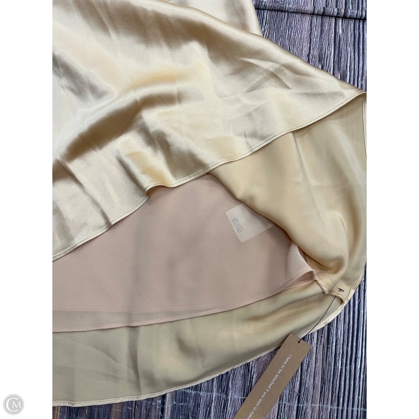 Dress Casual Maxi By Reformation In Gold, Size: M