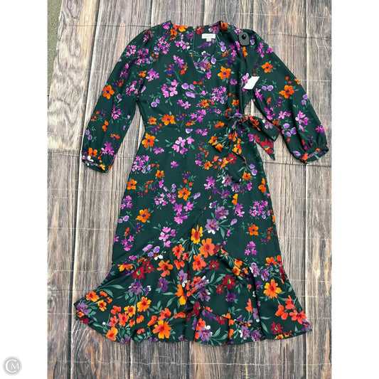Dress Casual Midi By Calvin Klein In Green, Size: 6