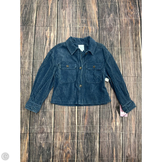 Jacket Shirt By Avec Les Filles In Blue, Size: M