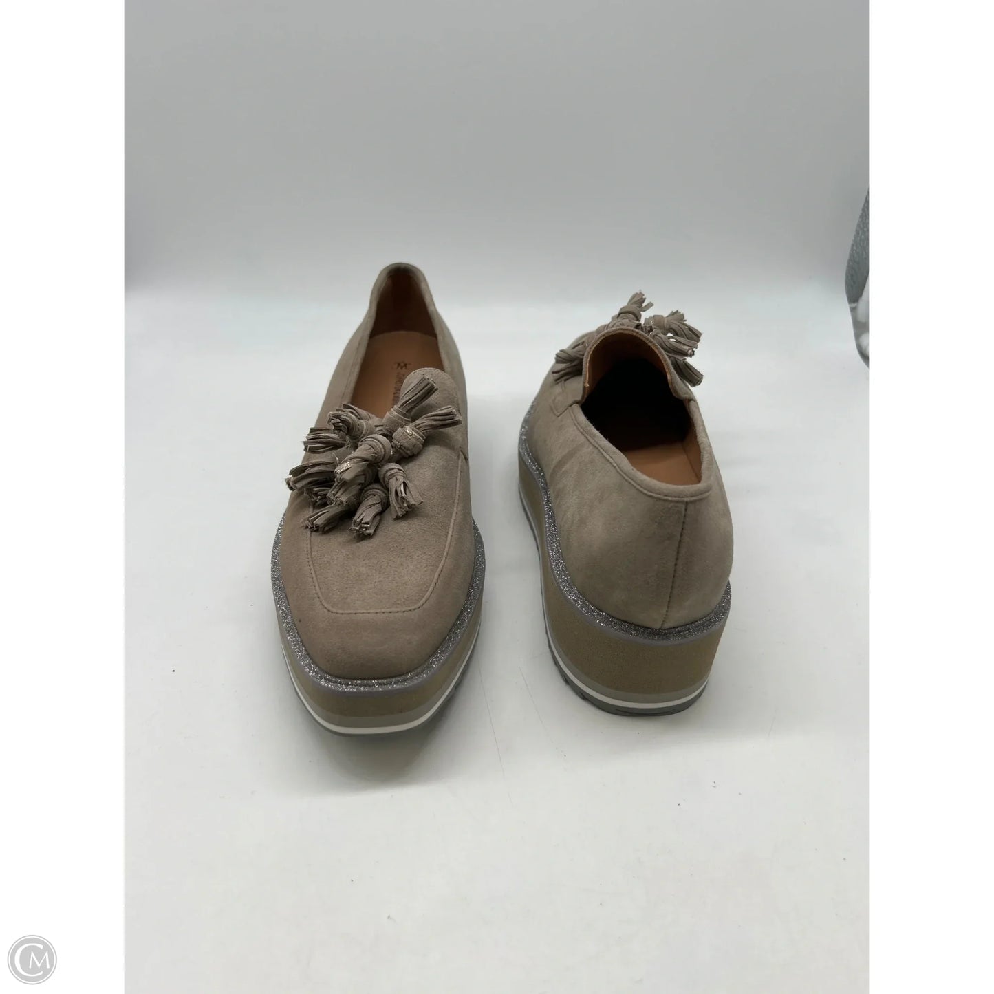 Shoes Heels Platform By Johnston & Murphy In Taupe, Size: 9.5