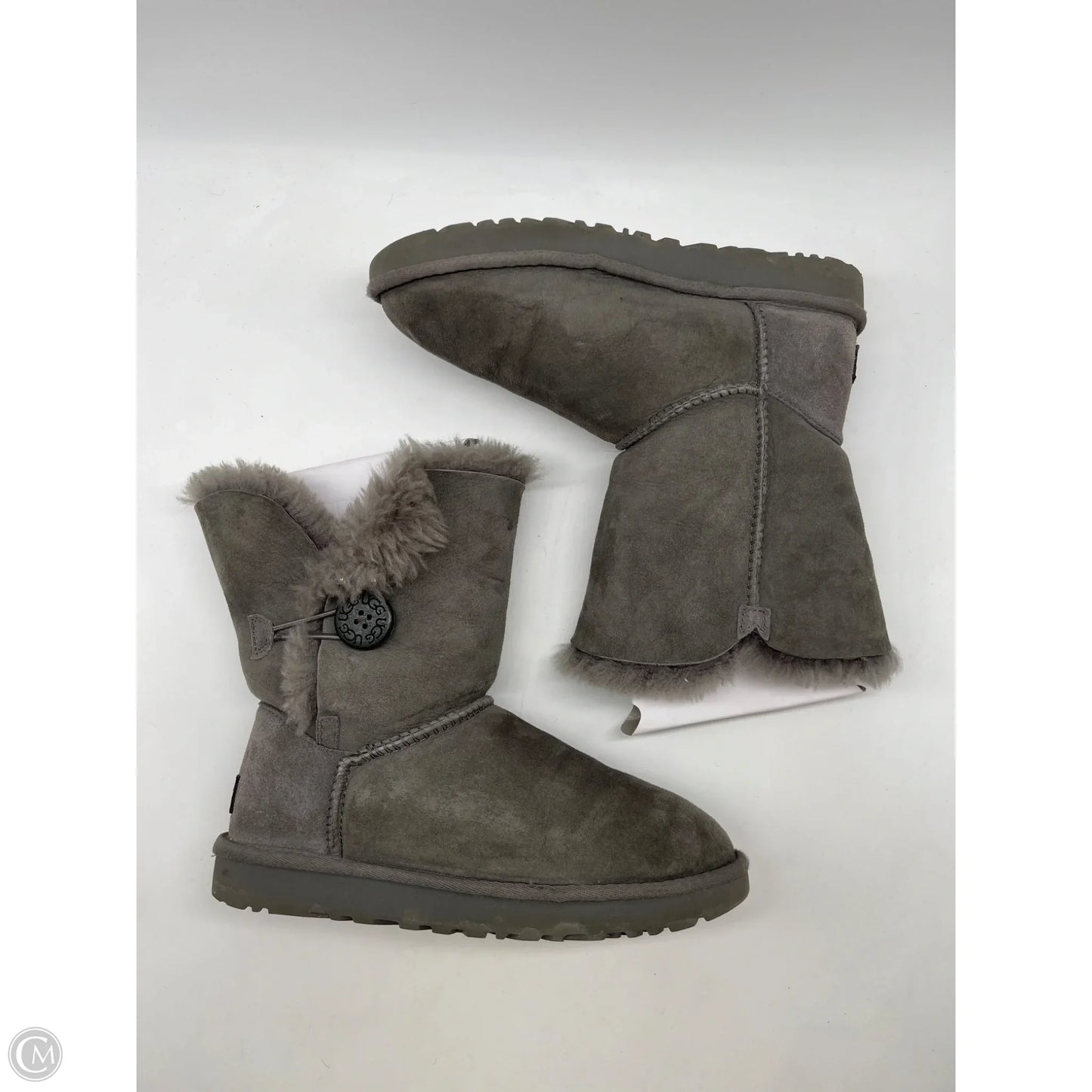Boots Designer By Ugg In Grey, Size: 7