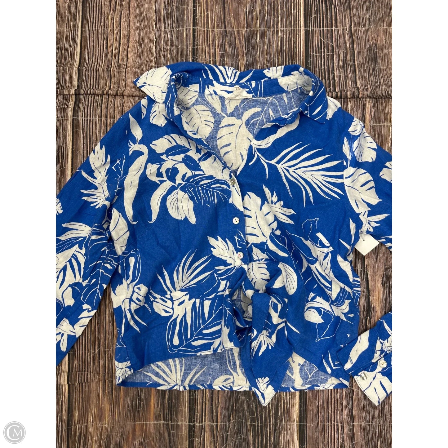 Top Long Sleeve By Clothes Mentor In Blue, Size: M