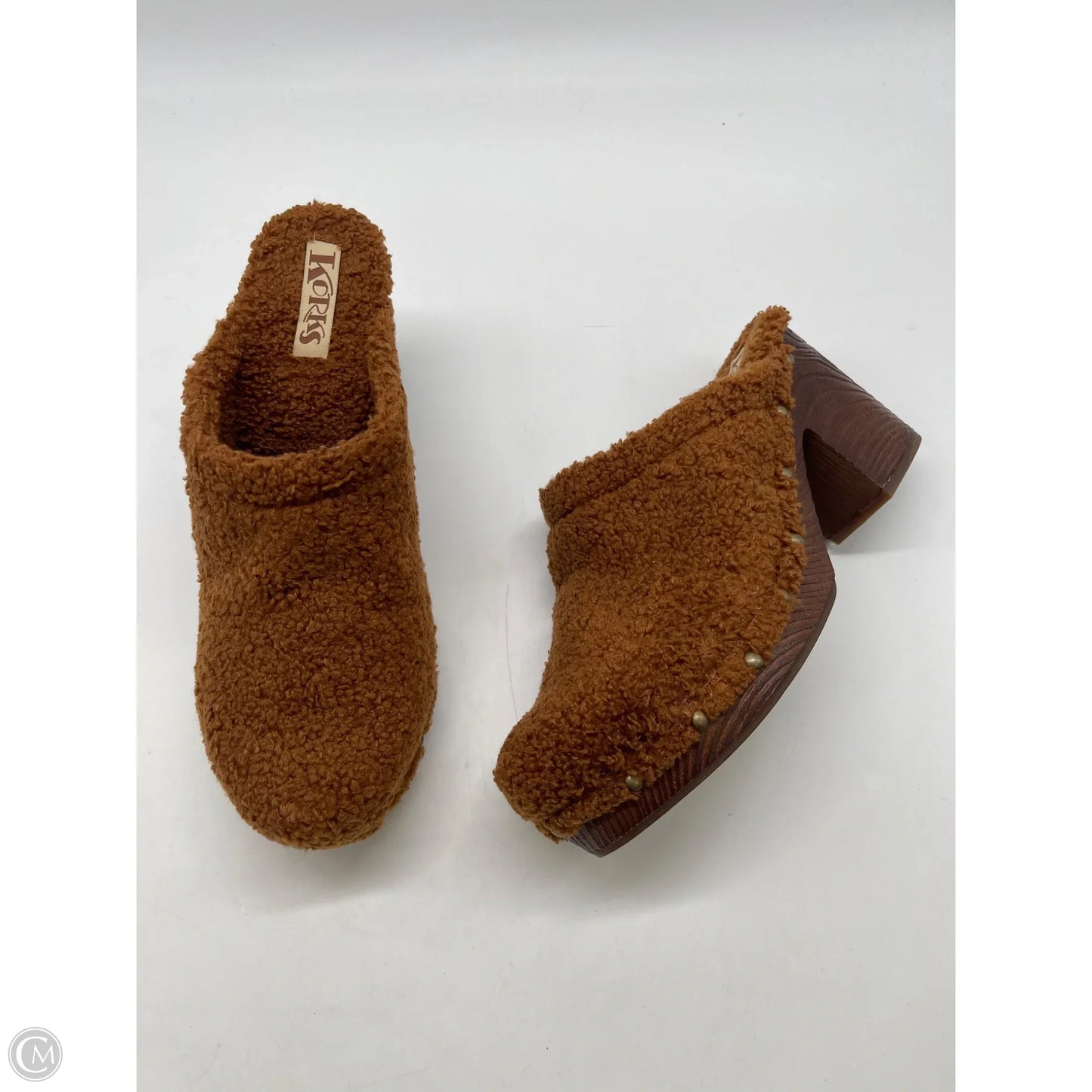 Shoes Heels Block By Korks In Brown, Size: 9