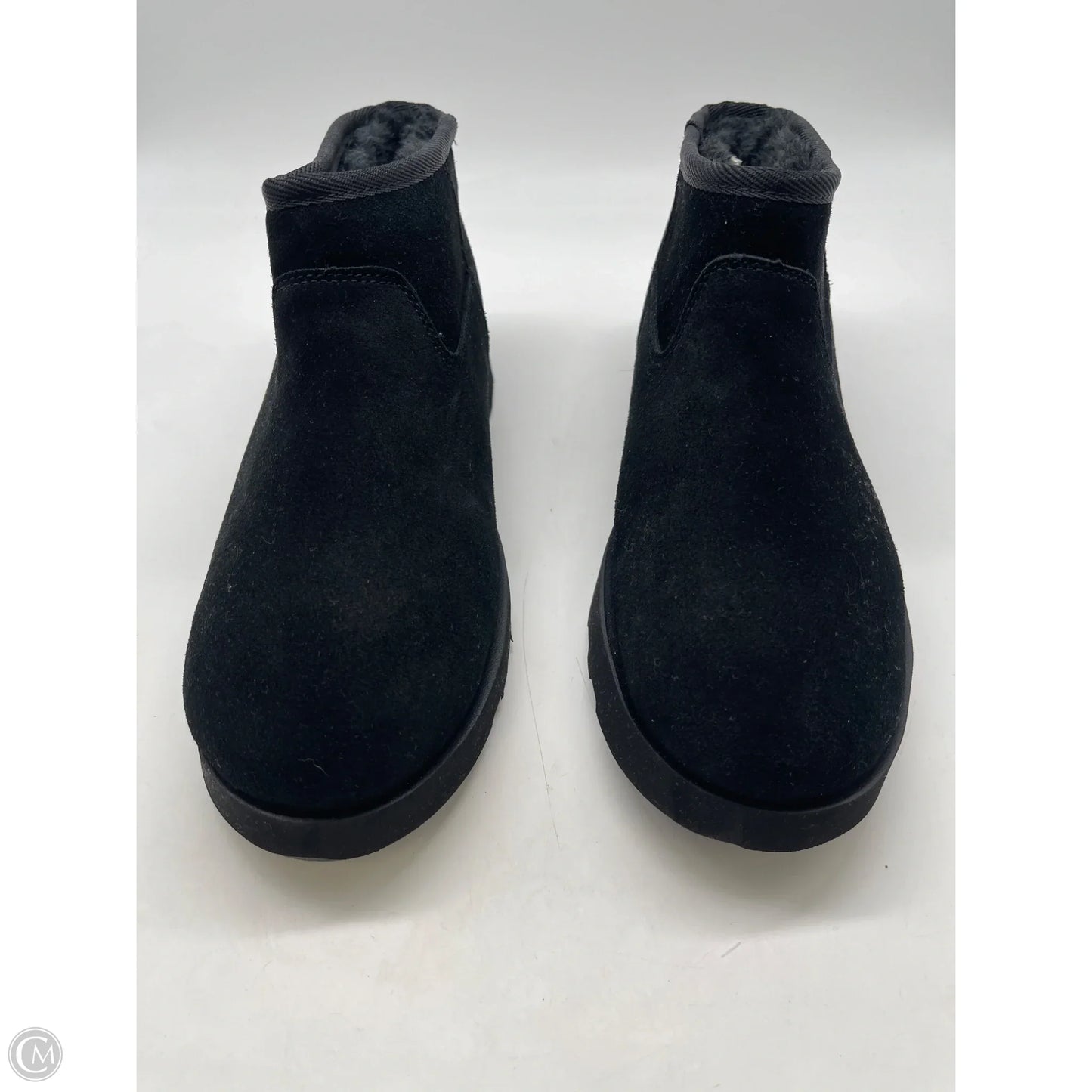 Boots Ankle Flats By Time And Tru In Black, Size: 10