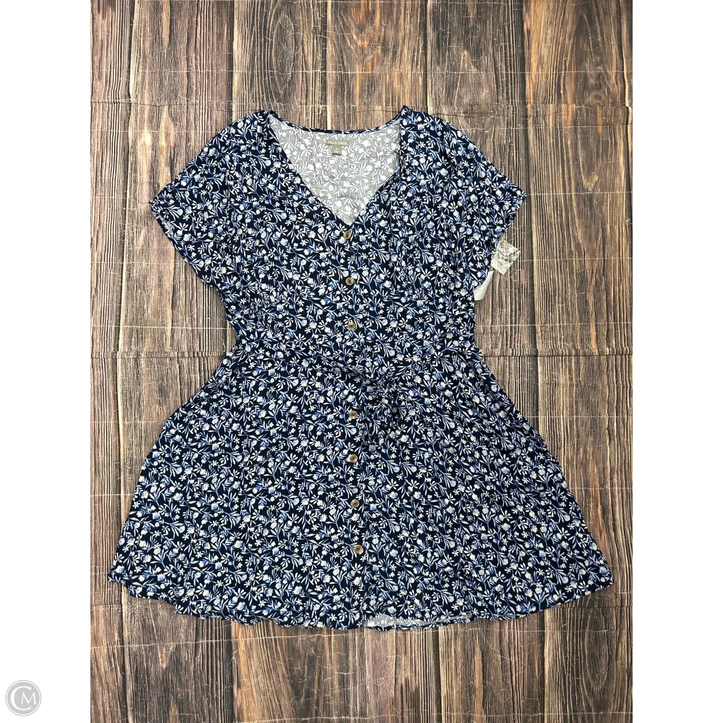Dress Casual Short By Falls Creek In Blue, Size: 2x