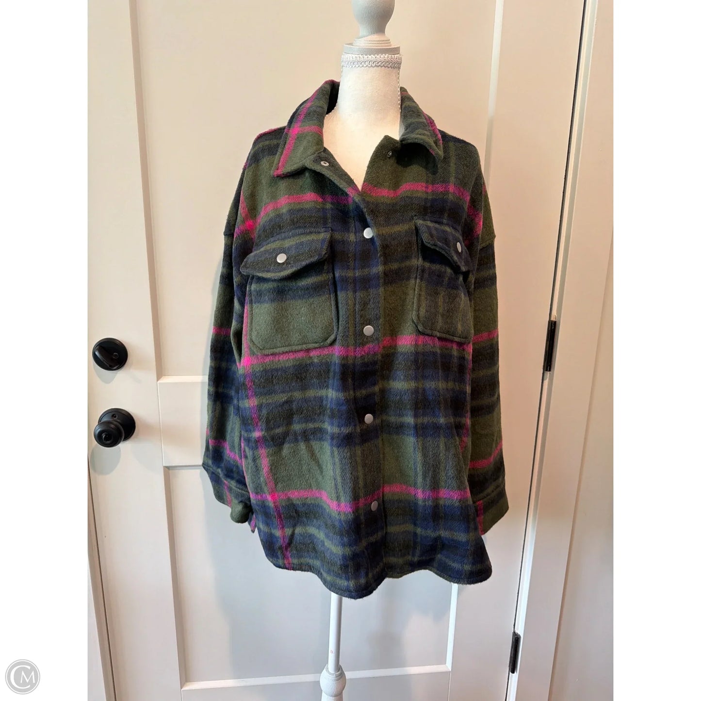 Jacket Shirt By Sonoma In Green, Size: Xl