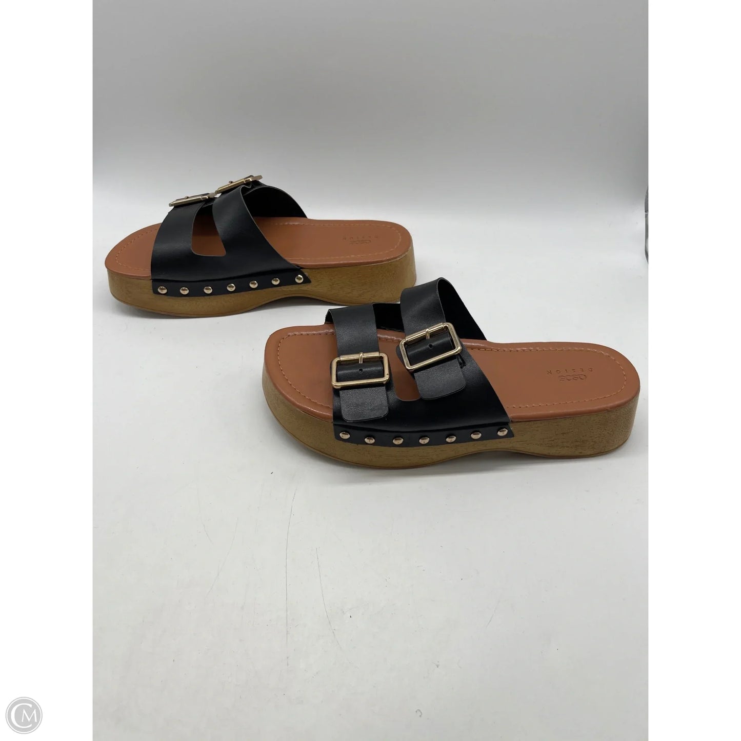 Sandals Flats By Asos In Black, Size: 8