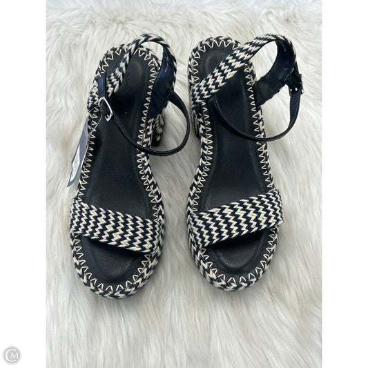 Sandals Heels Block By Universal Thread In Black, Size: 9.5