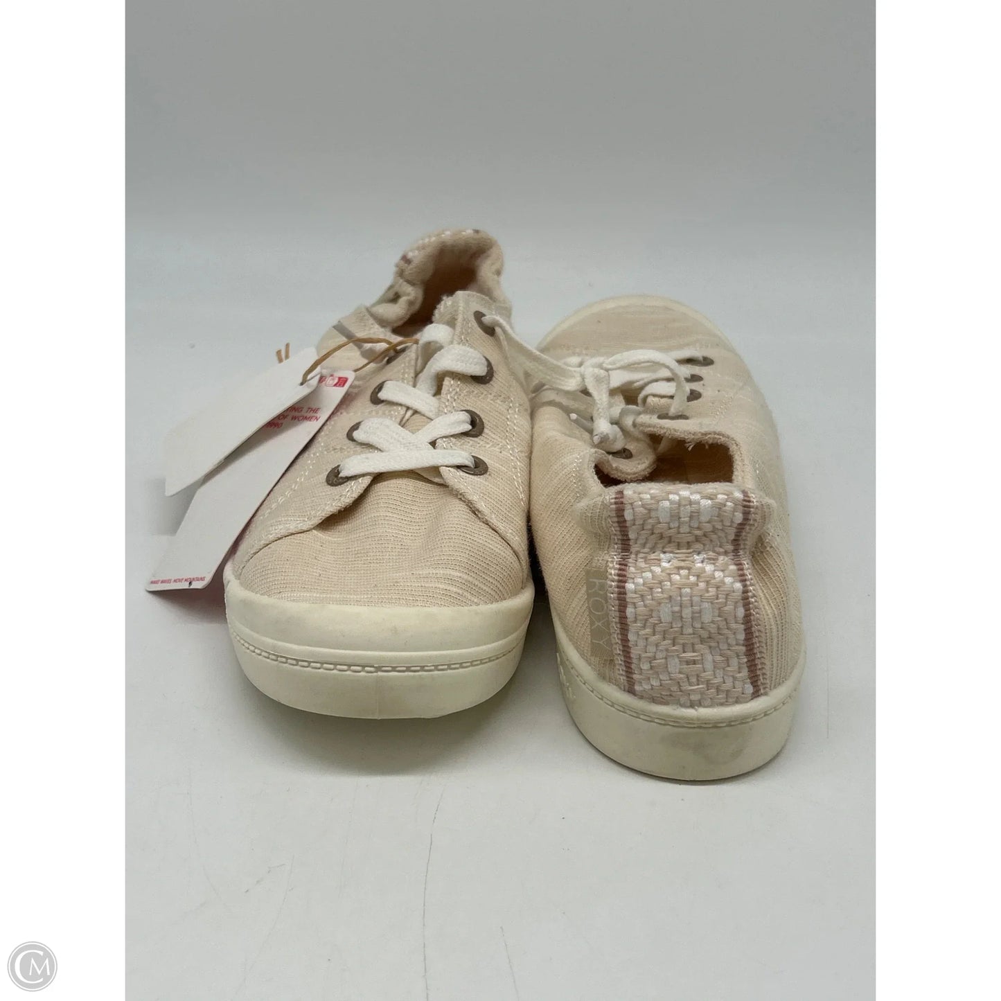 Shoes Sneakers By Roxy In Cream, Size: 9