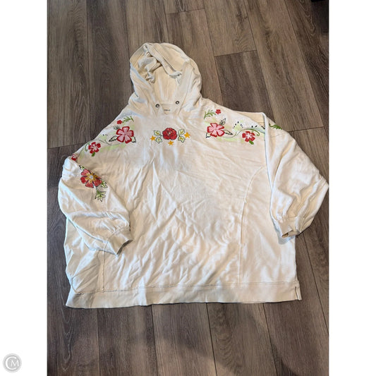 Sweatshirt Hoodie By We The Free In Cream, Size: L