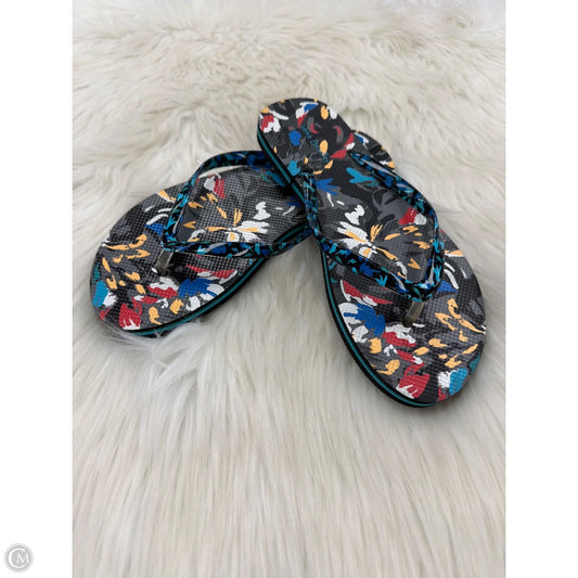 Sandals Flip Flops By Vera Bradley In Multi-colored, Size: 8
