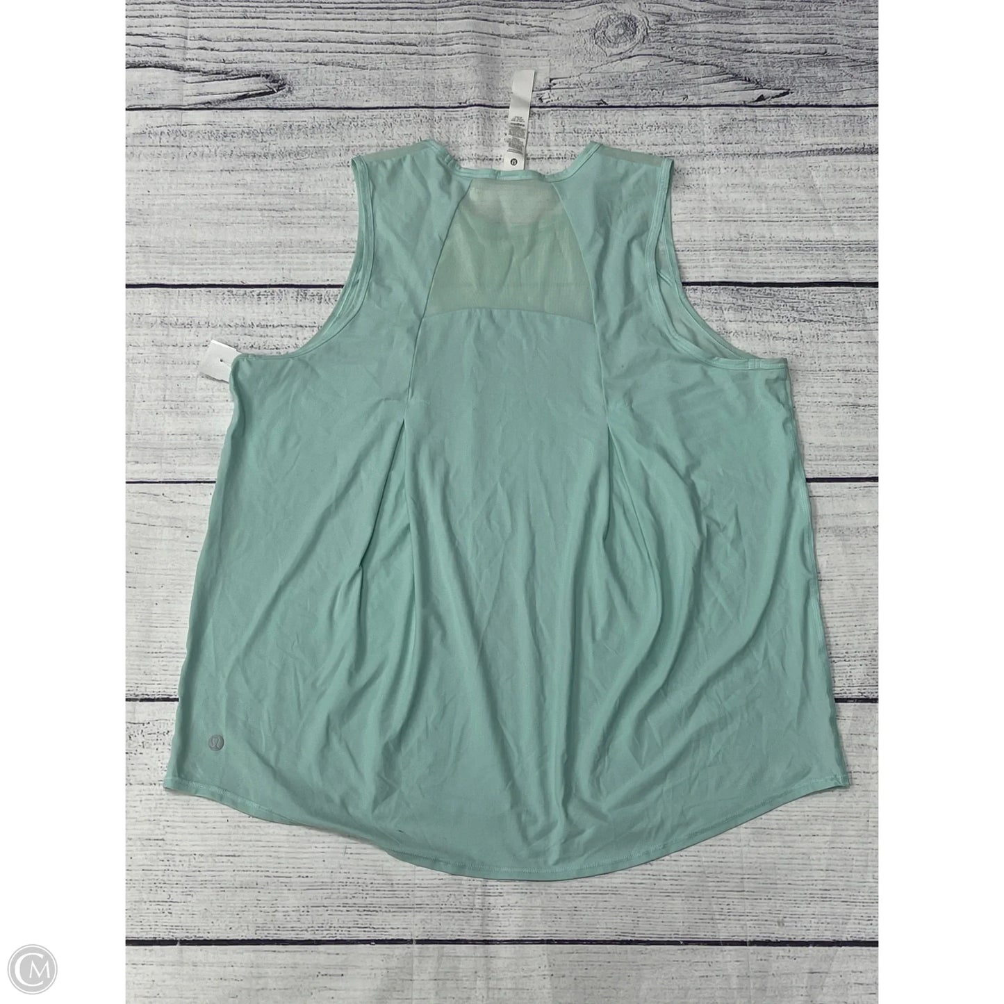 Athletic Tank Top By Lululemon In Teal, Size: 10