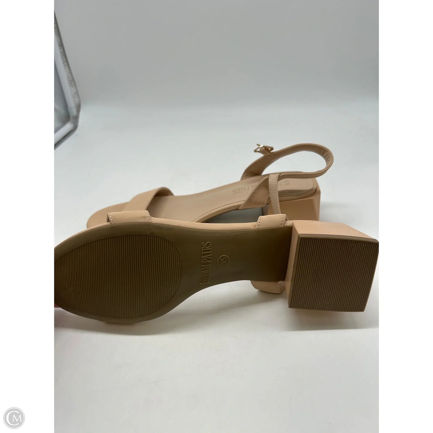 Shoes Heels Block By Clothes Mentor In Taupe, Size: 8.5