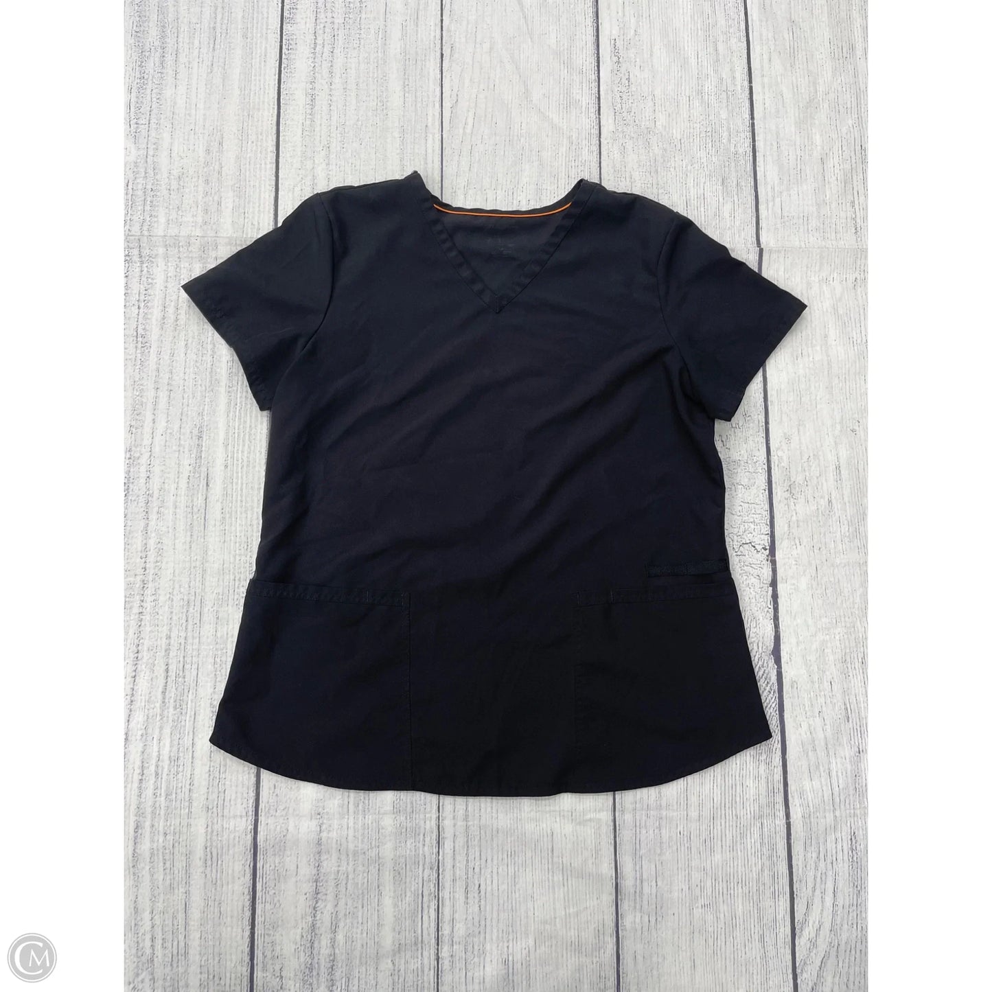 Top Short Sleeve By Clothes Mentor In Black, Size: L
