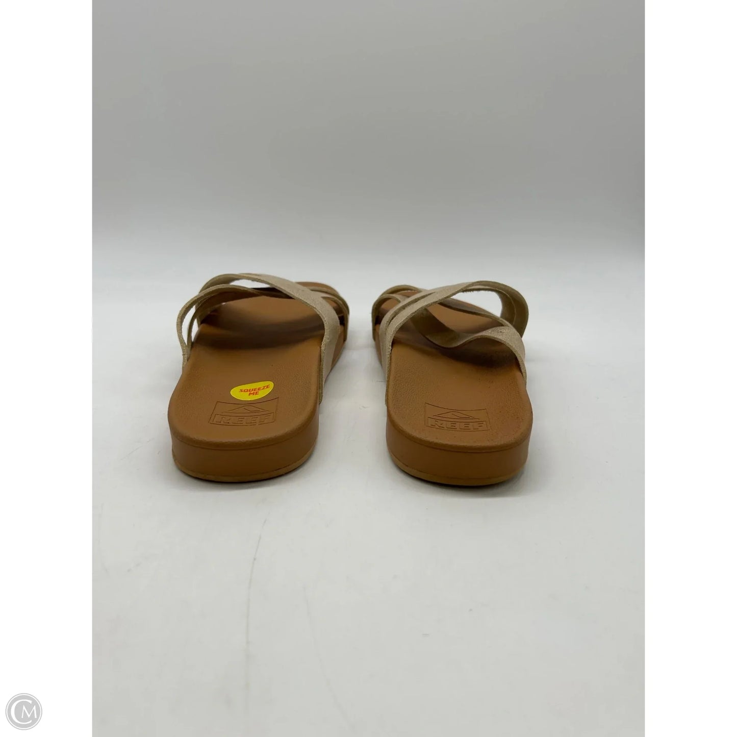Sandals Flats By Reef In Gold, Size: 8