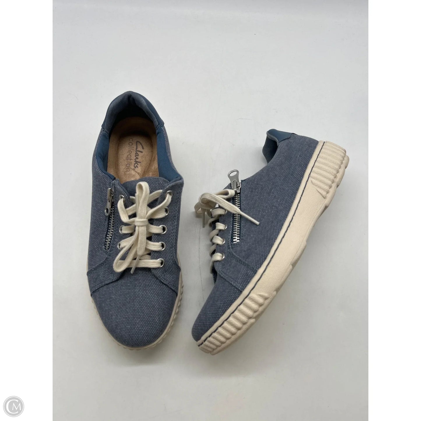Shoes Flats By Clarks In Blue, Size: 6