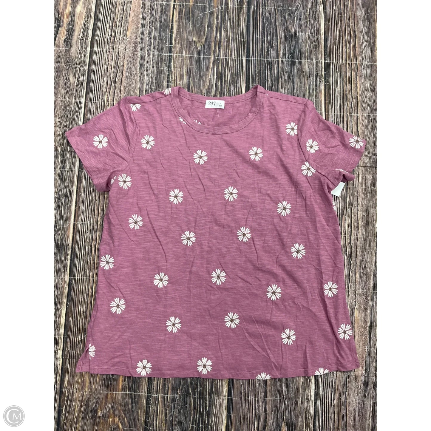 Top Short Sleeve Basic By Maurices In Purple, Size: Xl