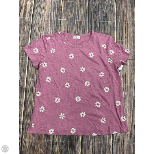 Top Short Sleeve Basic By Maurices In Purple, Size: Xl