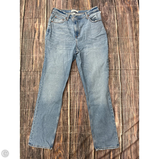 Jeans Straight By Abercrombie And Fitch In Blue Denim, Size: 12
