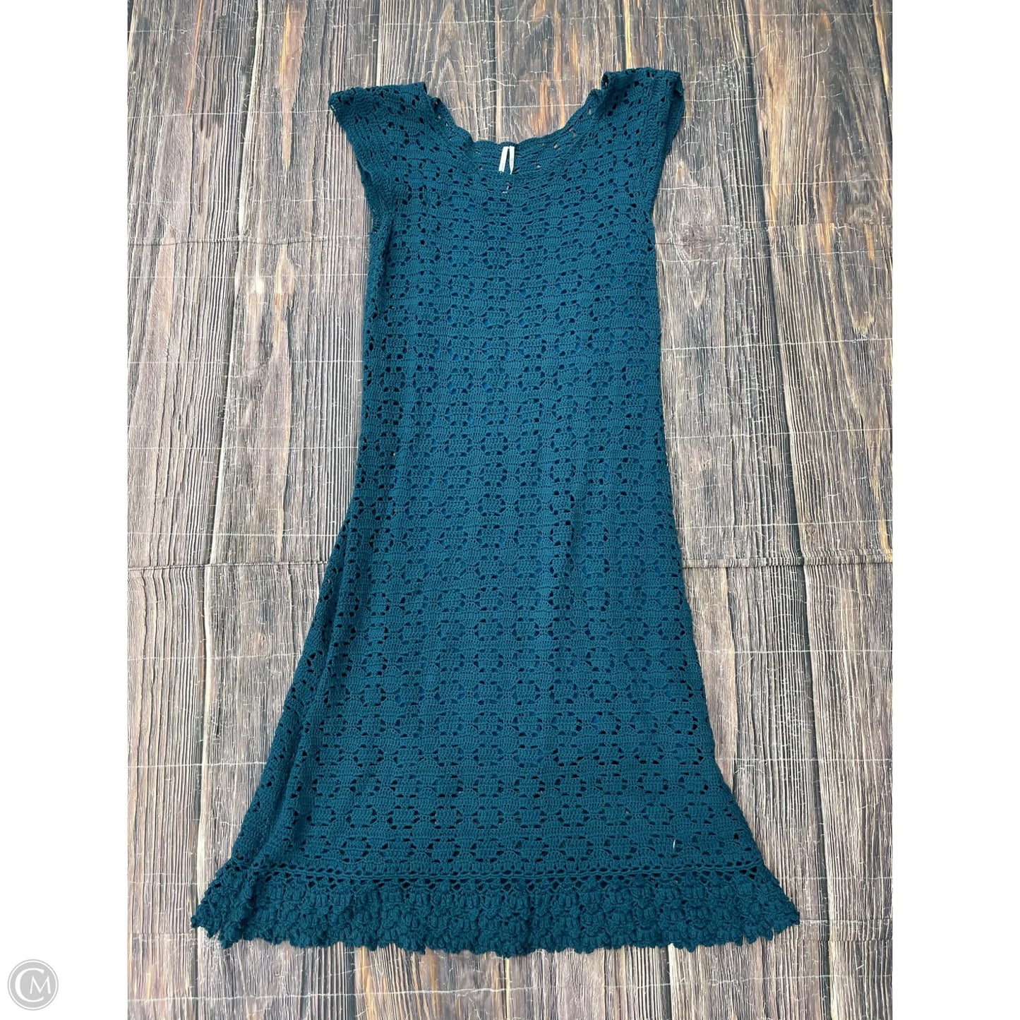 Dress Casual Maxi By Anthropologie In Teal, Size: Xl