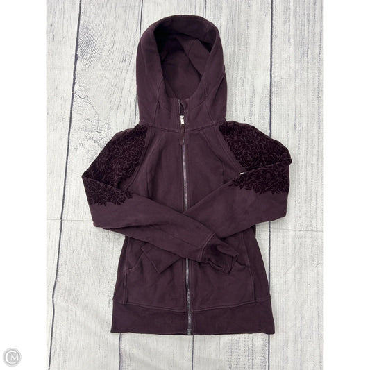 Athletic Jacket By Lululemon In Purple, Size: 6