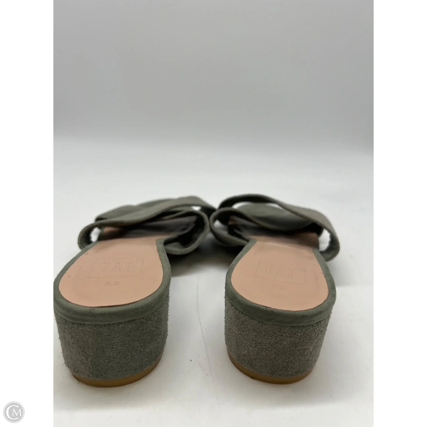Sandals Heels Block By Gap In Green, Size: 8.5