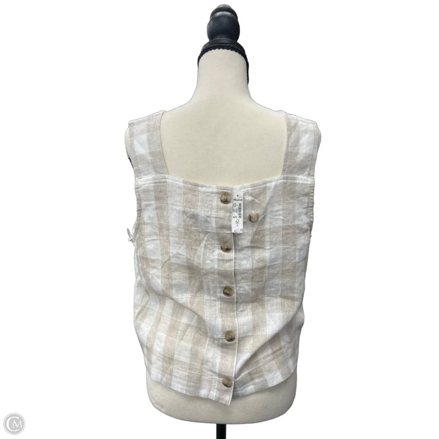 Tank Top By Madewell In Brown & Cream, Size: 8