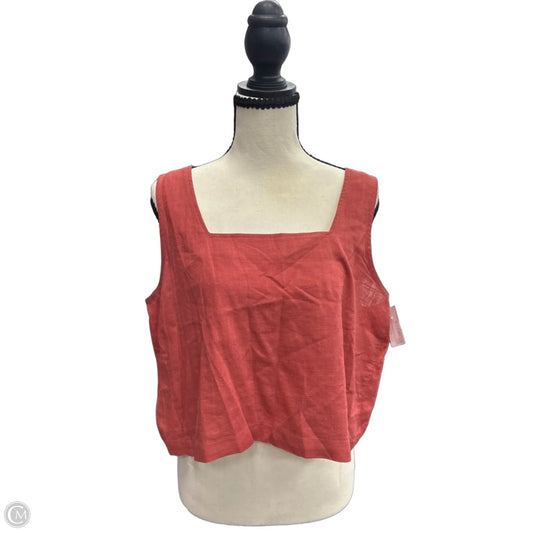 Tank Top By Ann Taylor In Red, Size: M