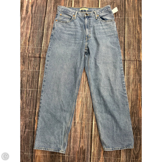 Jeans Straight By Levis In Blue Denim, Size: 8